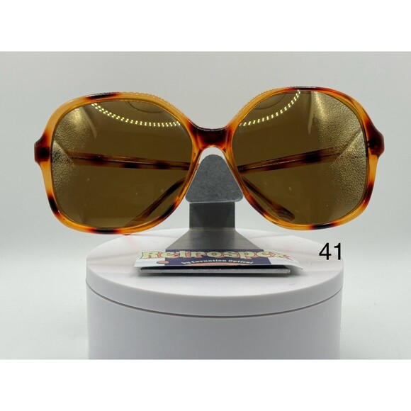 Vintage Oversize Sunglasses NOS Huge Style Polarized Mirrored Sun